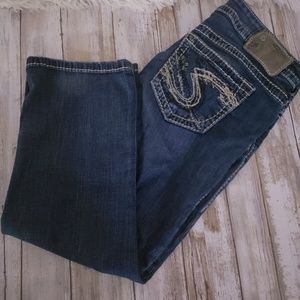 Silver Capris size 29